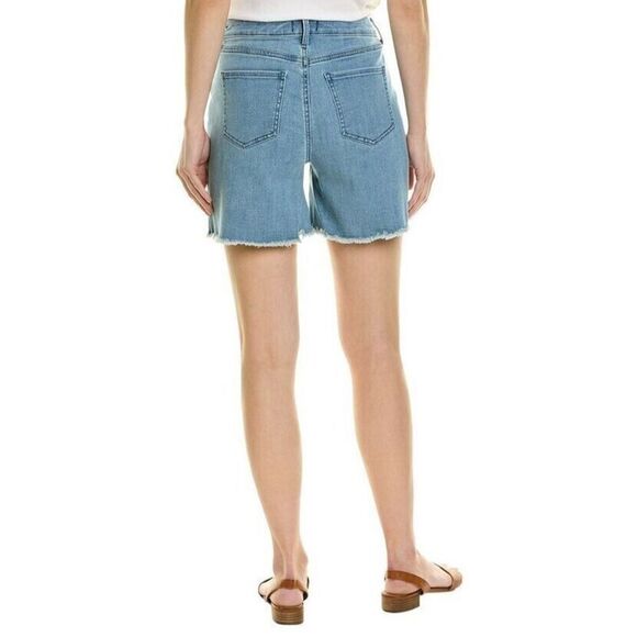 NYDJ MGTBSH8181 Women's Sz 00 Blue Everly High Rise A-Line Fray Hem Shorts $69 - Picture 7 of 7